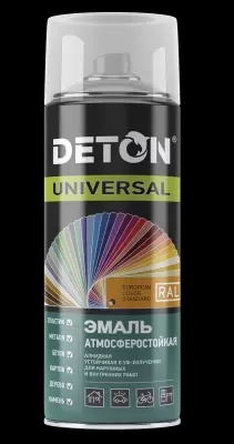 Эмаль алкидная DETON UNIVERSAL RAL 2009 оранжевая атмосферостойкая 0,52л аэрозоль 