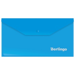 Папка конверт Berlingo С6 синяя 180мкм 