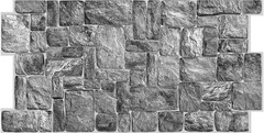 Панель ПВХ Камень натуральный серый 980х498 арт. 31200 