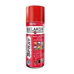 Эмаль -аэрозоль алкидная BELAKOR 17 RAL 9005 матовая, 0,52л арт.01022-270 