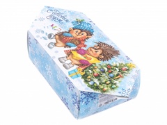 Коробка для новогоднего подарка "Веселого Нового года" 14х22х8 см арт. 25202298 