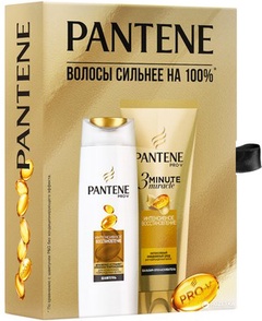 ПН PANTENE Шампунь ИнтенсивноеВосстановл 250мл + Бальзам-ополаск 3MinuteMiracle ИнтенсивВосст 200мл