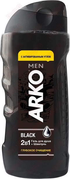 Arko Men гель для душа и шампунь для волос 2в1 260мл BLACK